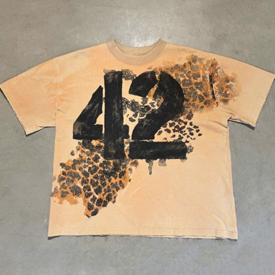 Áo Thun 42CAMO BEIGE DISTRESSED TSHIRT