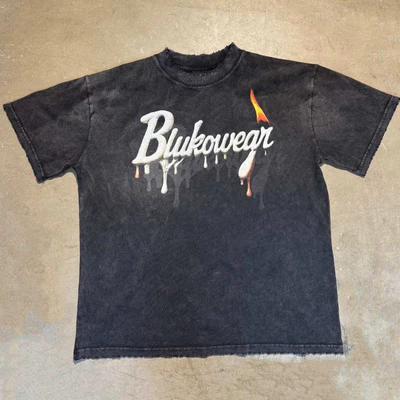 Áo Thun CANLDE WAX LOGO BLACK WASH TSHIRT