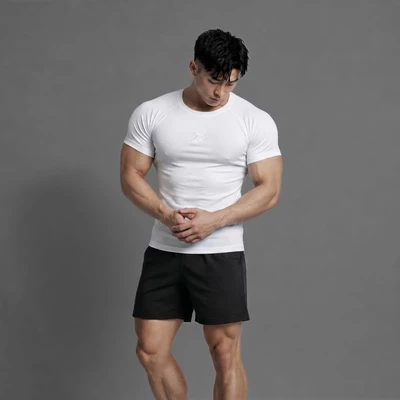 Áo thun thể thao Degrey Compressor Tee thêu logo