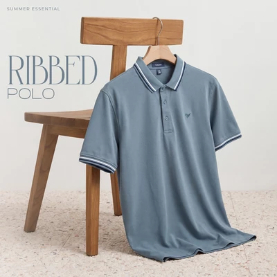 [LUXURY ITEM] Áo polo nam TORANO RIBBED POLO công nghệ Hydrolix kiểm soát độ ẩm, mặc luôn khô ráo thoải mái GSTP869