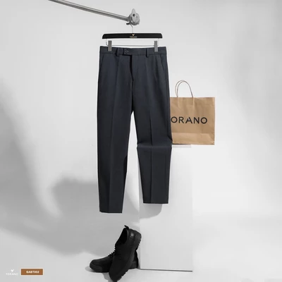 Quần âu nam PREMIUM TROUSERS TORANO  slimfit trơn cạp lót in logo lịch lãm, sang trọng GABT002