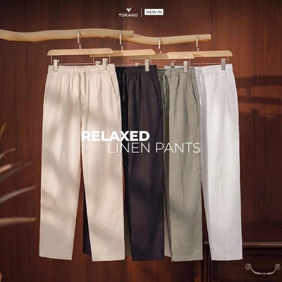 Quần đũi dài LINEN PANTS TORANO basic mềm mại, thoáng mát HABI801