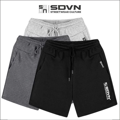 Quần Short Túi Dây Kéo Unisex Form Rộng vải thun nỉ chân cua - Brand Chính Hãng SDVN