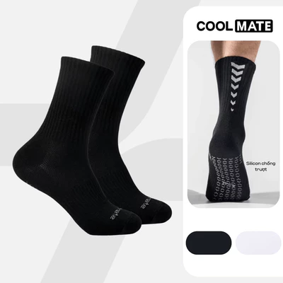 [MUA 2 GIẢM 5%]Tất Vớ thể thao cổ dài chống trượt tập gym thể thao Coolmate
