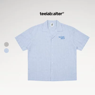 Sơ Mi Teelab Alter Stripe Cuban Shirt SS095