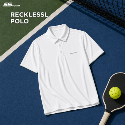 Áo Polo Nam RECKLESSL 5S FASHION In Đơn Giản Phom Slimfit Thoáng Khí, Khô Nhanh MBAPC26008