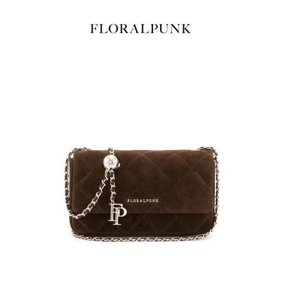 Túi xách Floralpunk Ivy Chain Bag Small - Suede Brown - Chất liệu da lộn - Đeo chéo / xách tay / đeo vai