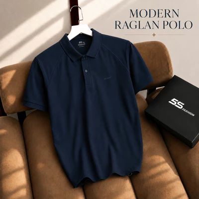 Áo Polo Nam MODERN RAGLAN 5S FASHION Mùa Hè, Mềm Mát, Lịch Lãm, Sang Trọng M0APC26100