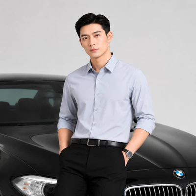 Áo sơ mi nam TORANO dài tay trơn phom chuẩn lịch sự FATB002