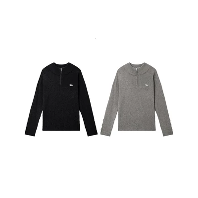 Áo RVB ODYSSEY QUARTER Knit Sweater Black / Gray