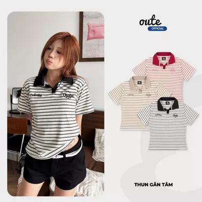 Áo Polo Baby Tee Kẻ Ngang Outerity Sera Ôm Dáng Nữ - Localbrand 2026