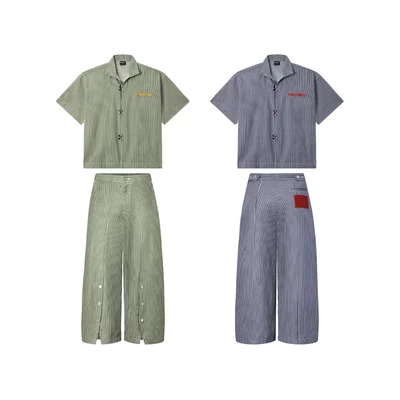 Set kẻ RVB ODYSSEY Linear Pyjama Blue / Green