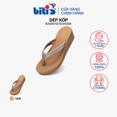 Dép xốp Nữ Biti's BXW012100KEM (Kem)