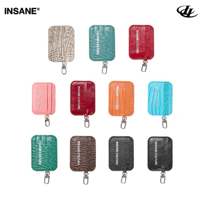 Ví Đựng Thẻ InsaneClo CARD HOLDER Unisex Chất Liệu Da Thật Ép Pattern