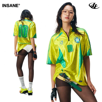 Áo Thun Thể Thao InsaneClo SAMBA JERSEY Form Oversized Unisex Chất Liệu Polyester Nhập Khẩu