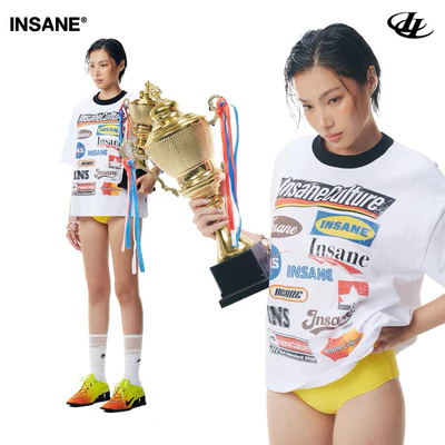 Áo Thun InsaneClo SPONSOR TEE Form Oversized Chất Liệu Thun Cotton 2 Chiều
