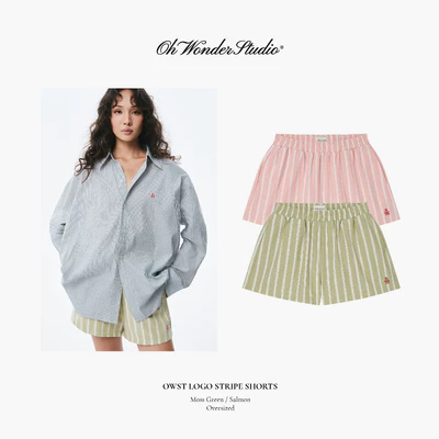 Quần Short OWST Logo Stripe Shorts - Sun Strips Collection