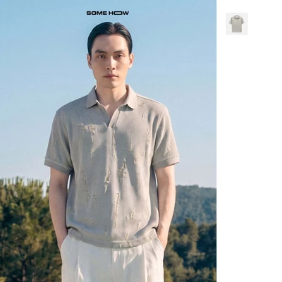 [New5] Áo Polo Regular Len Rách Summer, Chất Liệu Vải Cotton, PL0235, SOMEHOW