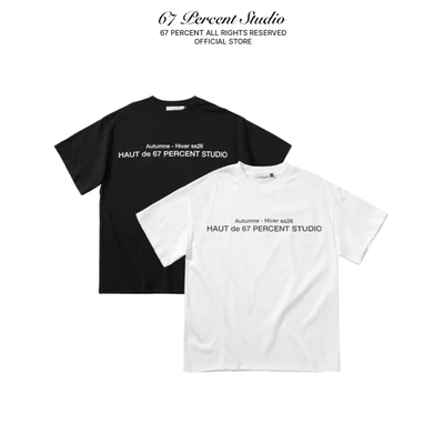 Áo Thun Oversize Hình In Sắc Nét Unisex 67PERCENT/67% - AUTUMNE T-SHIRT