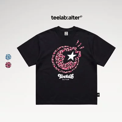 Áo Thun Teelab Alter TI-STAR Leopard Semi-Oversized Cotton Tee TS383