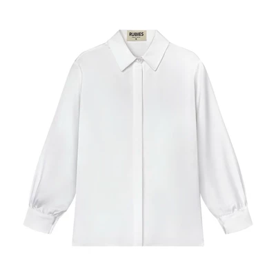 RUBIES Yaccin Shirt - Áo Sơ Mi Nữ Vải Lụa Tay Dài Cổ Đức