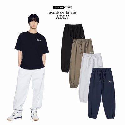 Quần Nỉ ADLV Border Line dáng oversized màu Đen/Cacao/Xanh Navy/Muối tiêu - Hàng chính hãng