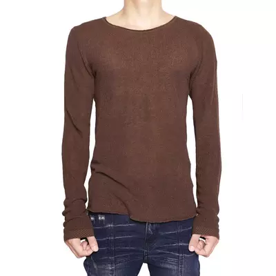 Áo Len Goldie "KNIT BROWN" Form Cropped