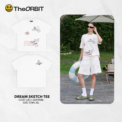 Áo Thun Năm Nữ The ORBIT DREAM SKETCH - Local Brand Chính Hãng