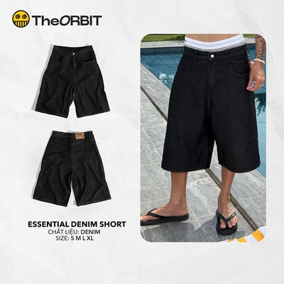 Quần Short Baggy Nam Nữ The ORBIT Essential Denim Shorts - Local Brand Chính Hãng