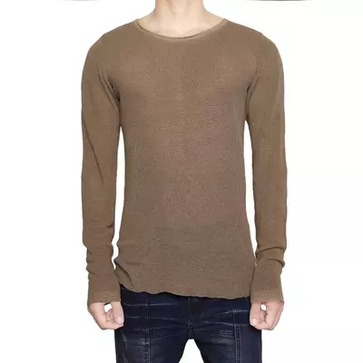 Áo Len Goldie "KNIT OLIVE" Form Cropped