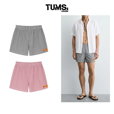 QUẦN SHORT MẶC NGỦ/ ĐI BIỂN | TUMMACHINES BOXER SHORT SỌC ĐEN/ ĐỎ