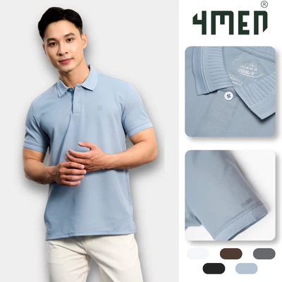 Áo Polo Cool-X In Logo Bông Tuyết Form Regular PO185 Sang Trọng, Chỉn chu, Thoáng Mát