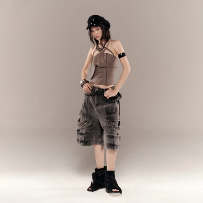 GASMIRA SHORTS (GREY WASH) BunnyHill SSE06