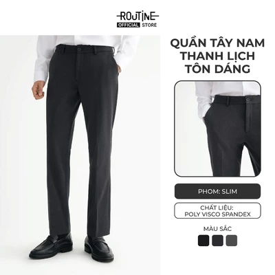 Quần Tây Dài Nam Form Slim - Routine 10S25PFO012