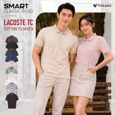 Áo Polo Nam SMART CLASSIC POLO TORANO thoáng khí thoải mái vải cotton trơn BASIC Nam Tính, Thanh Lịch ESTP038