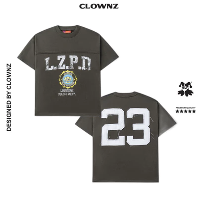 Áo phông L.Z.P.D No.23 Raw Cut T-shirt - Loudzone by ClownZ - Vải cotton 250 gsm cao cấp