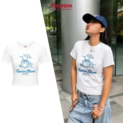 Áo Babytee REUNION "TROPICAL" Ôm Body BT21