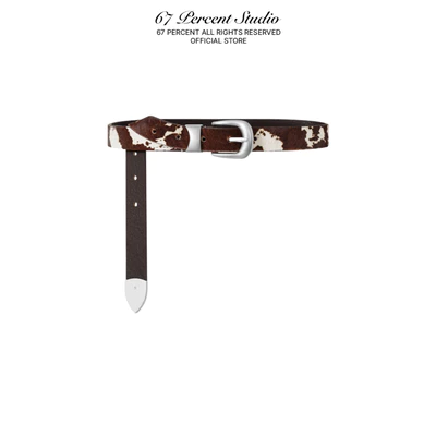 Thắt Lưng Hoạ Tiết Da Bò 67PERCENT/67% - LEATHER COW BELT