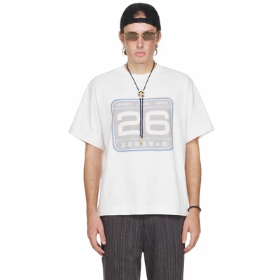 Áo Thun Boxy "26" Màu Trắng - BEUTER® "26" BOXY T-SHIRT – OFF-WHITE