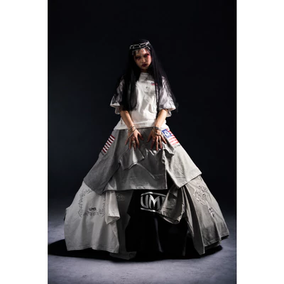 Áo Thun Màu Trắng Lá Cờ Mĩ Nhỏ Bên Trái Chất Liệu Cotton Form Boxy Phong Cách Streetwear Local Brand Việt Nam UMS