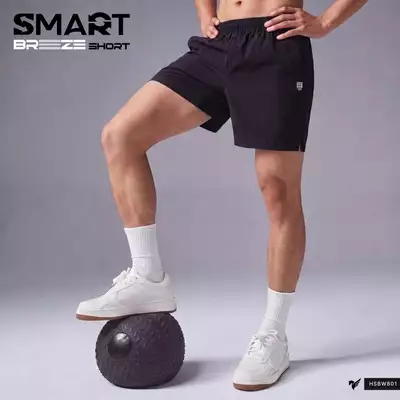 Quần short gió nam SMART BREEZE SHORTS TORANO Thoáng Mát, Logo Nổi Form Thể Thao Năng Động HSBW801