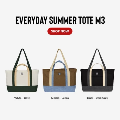 Everyday Summer Tote M3 - Túi tote vải canvas hàng ngày size M3 Jamlos