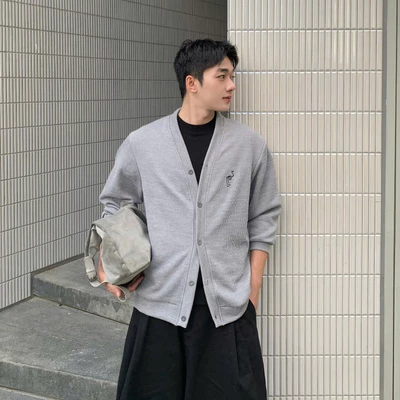 Áo cardigan YELLOW FLICKER signature unisex