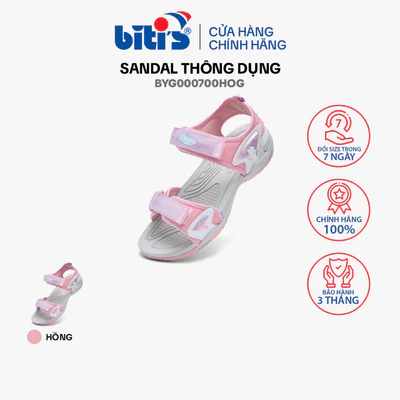 Sandal thông dụng Bé gái Biti's BYG000700HOG - màu hồng - size28 đến 38