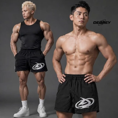 Áo TankTop thể thao màu ĐEN/ XÁM Degrey NEW Compressor thêu logo