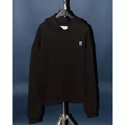 Eleven - Áo Nỉ Hoodie Unisex Nam Nữ Thêu 11 | Màu Đen