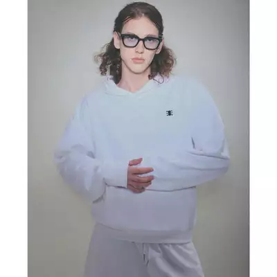 Eleven - Áo Nỉ Hoodie Unisex Nam Nữ Thêu Mono | Màu Trắng