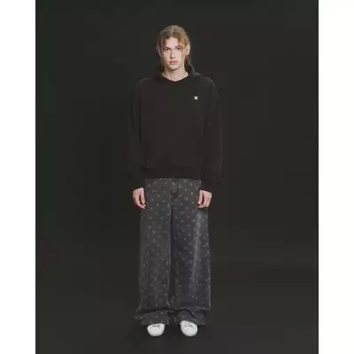 Eleven - Áo Nỉ Hoodie Unisex Nam Nữ Thêu Mono | Màu Đen