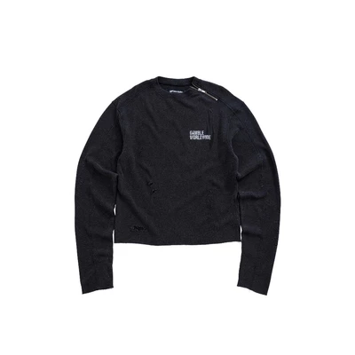 DISTRESSED WAFFLE SWEATER / ÁO SWEATER / GAMBLE WORLDWIDE