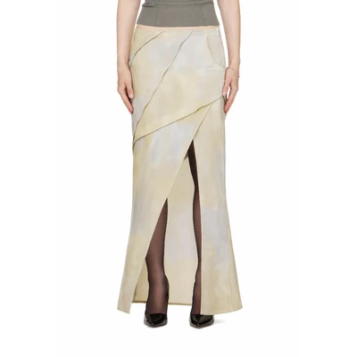 Chân Váy Maxi Xẻ Đùi Nữ Màu Xám - BEUTER® WMNS THIGH-SLIT MAXI SKIRT - GREY